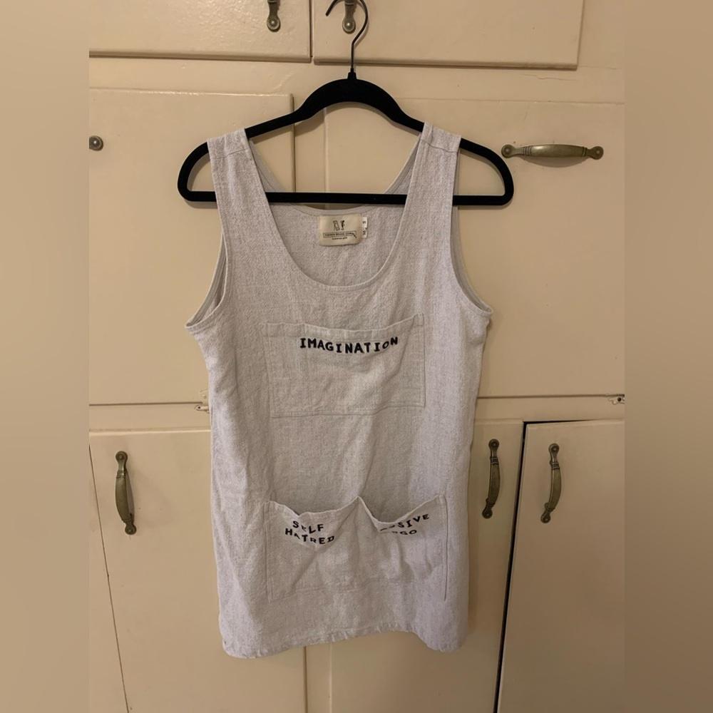 Fashion Brand Company ARTIST'S TOOLBOX LINEN SHIFT DRESS